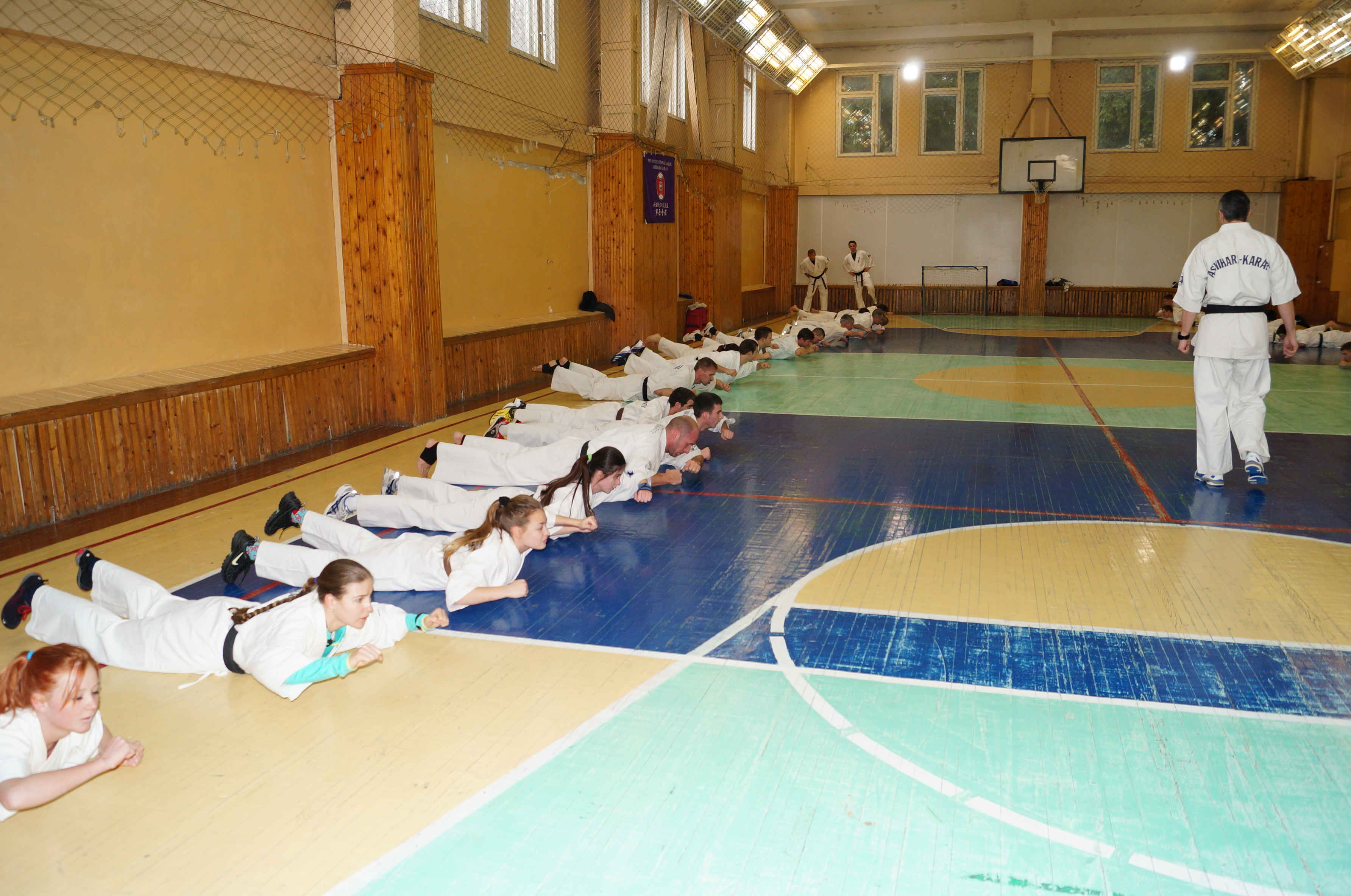 Укрепление спины зимний лагерь Ашихара каратэ 2015